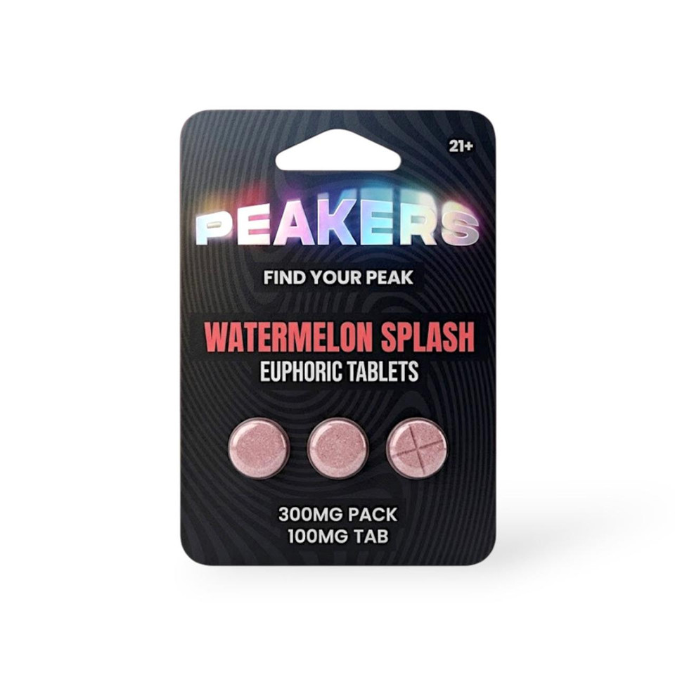Peakers Euphoric Blend Tablets 300MG-3CT Watermelon Splash