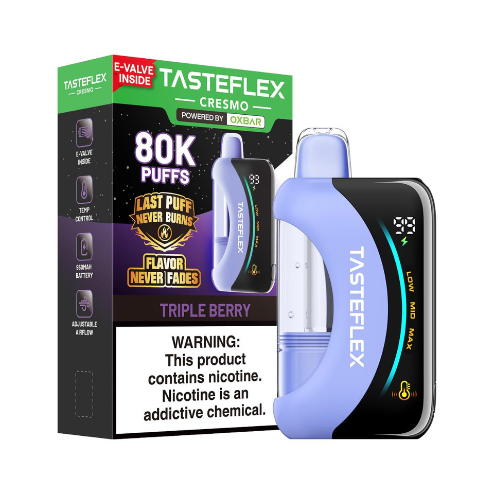 TasteFlex Cresmo 80K Puff Disposable Triple Berry