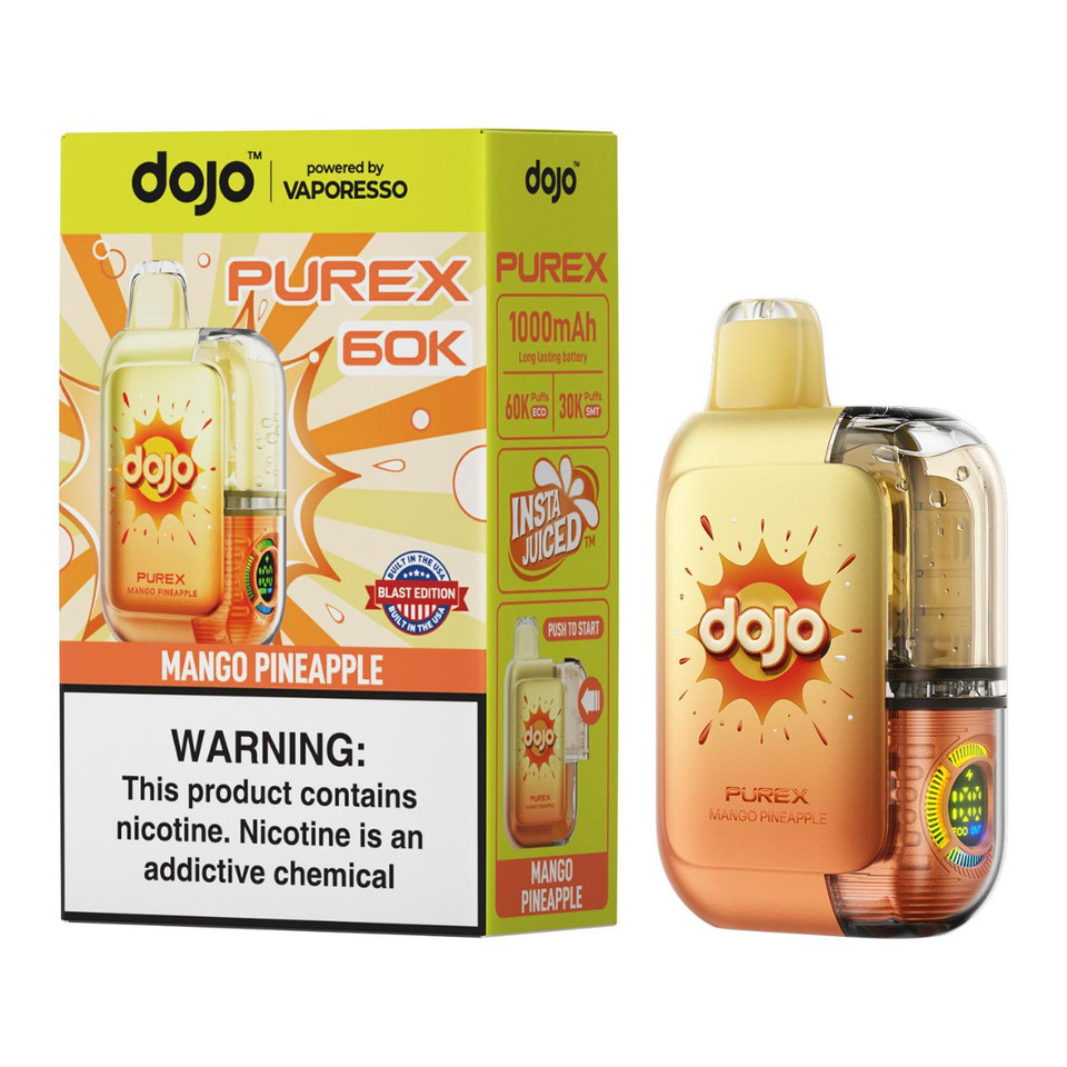 Vaporesso DOJO PUREX 60K Puff Disposable Mango Pineapple