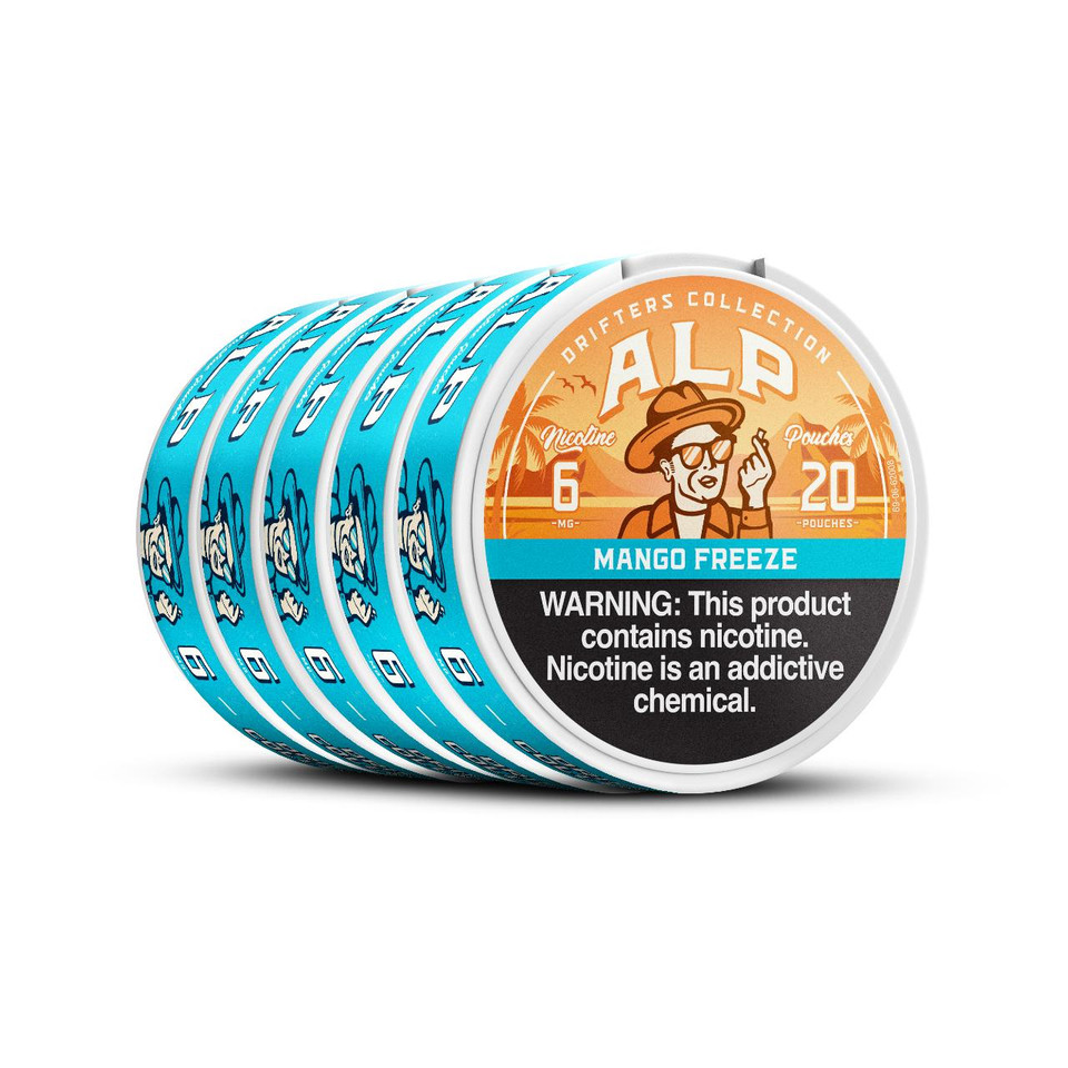 ALP Drifters Nicotine Pouches - 5PK Mango Freeze 6 MG