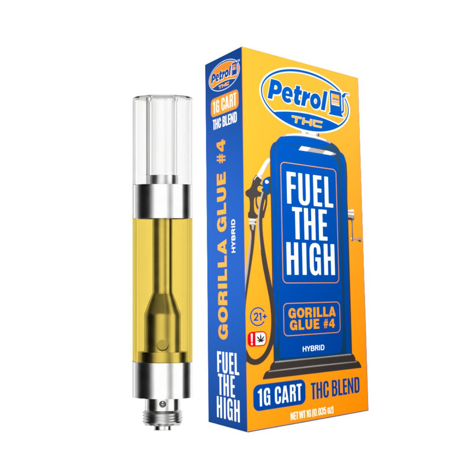 Petrol THC Blend Cartridges 1G Gorilla Glue #4 Hybrid