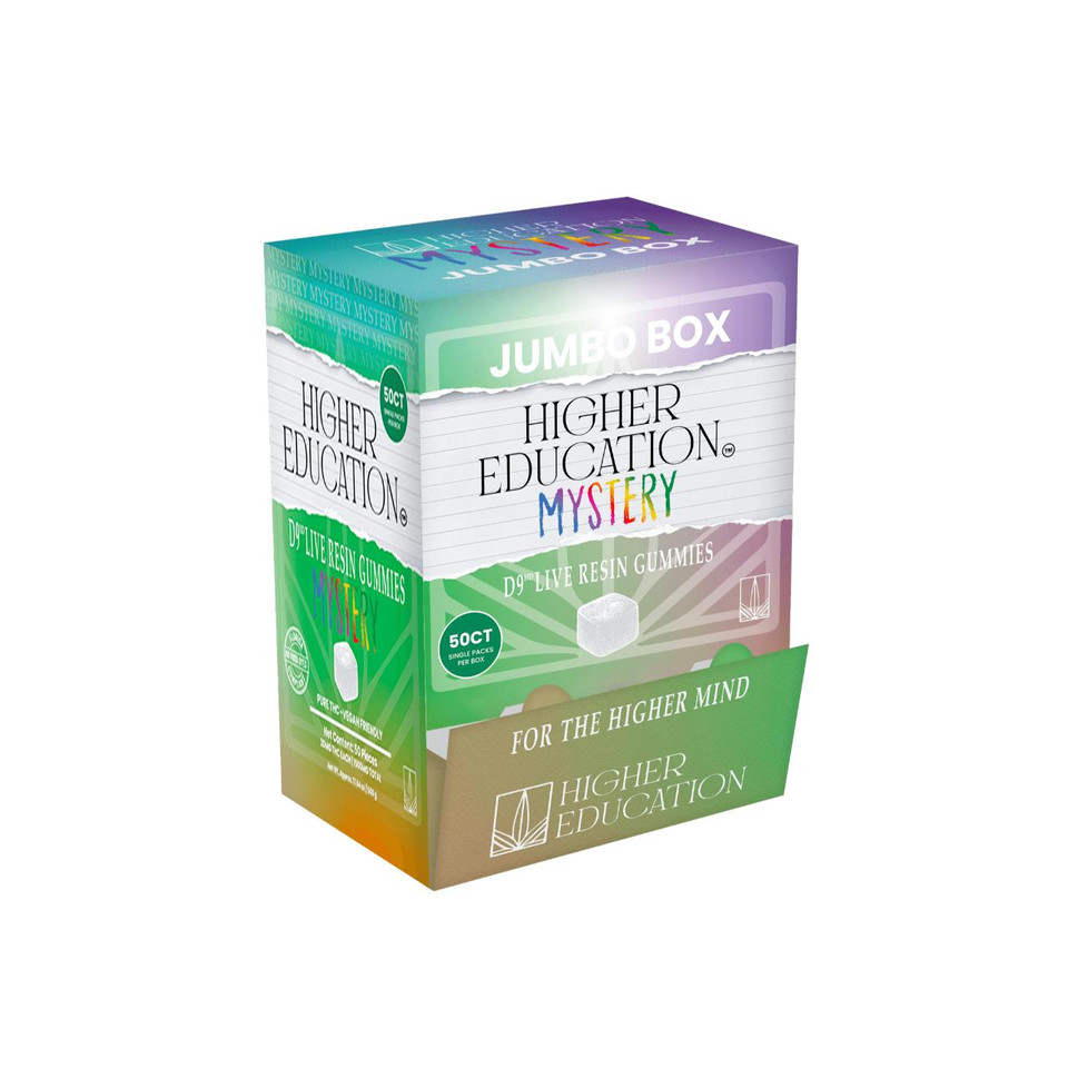 Higher Education D9 THC Live Resin Gummies 1500MG -50Count Mystery