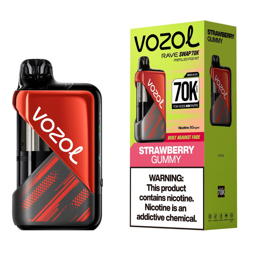 Vozol Rave Swap 70K Puff Disposable Strawberry Gummy