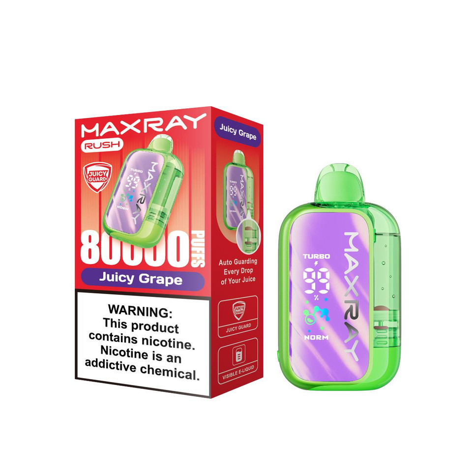 MAXRAY RUSH 80K Puff Disposable Juicy Grape