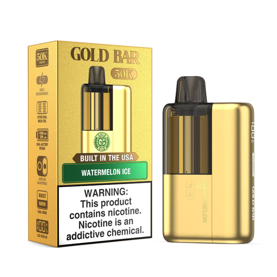 Gold Bar Max 50K Puff Disposable Watermelon Ice