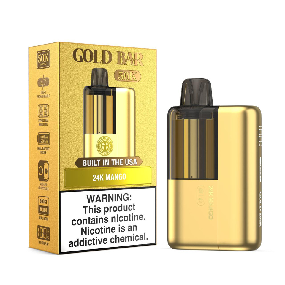 Gold Bar Max 50K Puff Disposable 24K mango