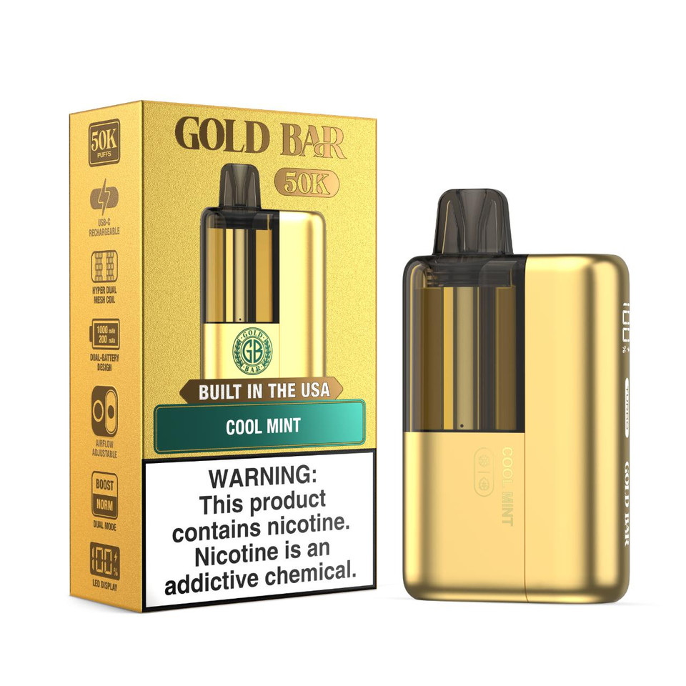 Gold Bar Max 50K Puff Disposable Cool Mint