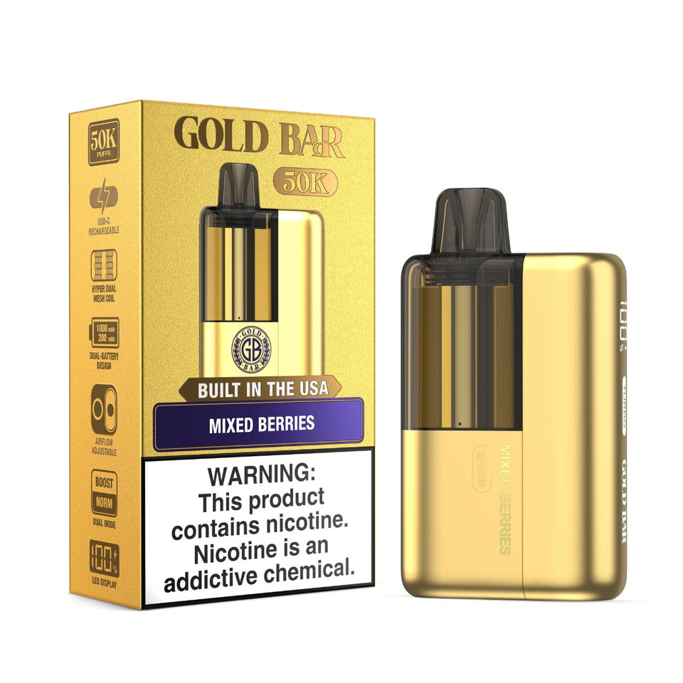 Gold Bar Max 50K Puff Disposable Mixed Berries