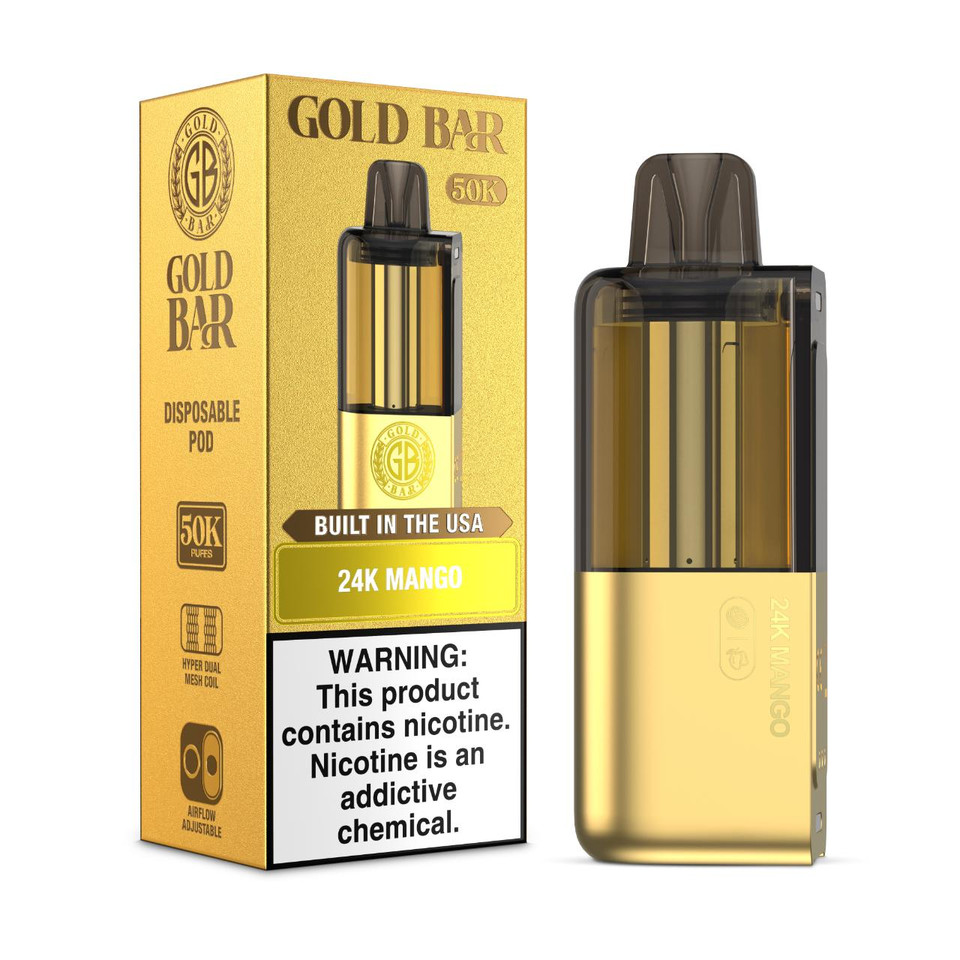 Gold Bar Max 50K Replacement Pod - 1PK 24k MANGO