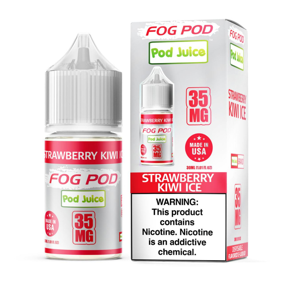 Fog Pod X Pod Juice Strawberry Kiwi Ice Salt 30ml E-Juice 35mg