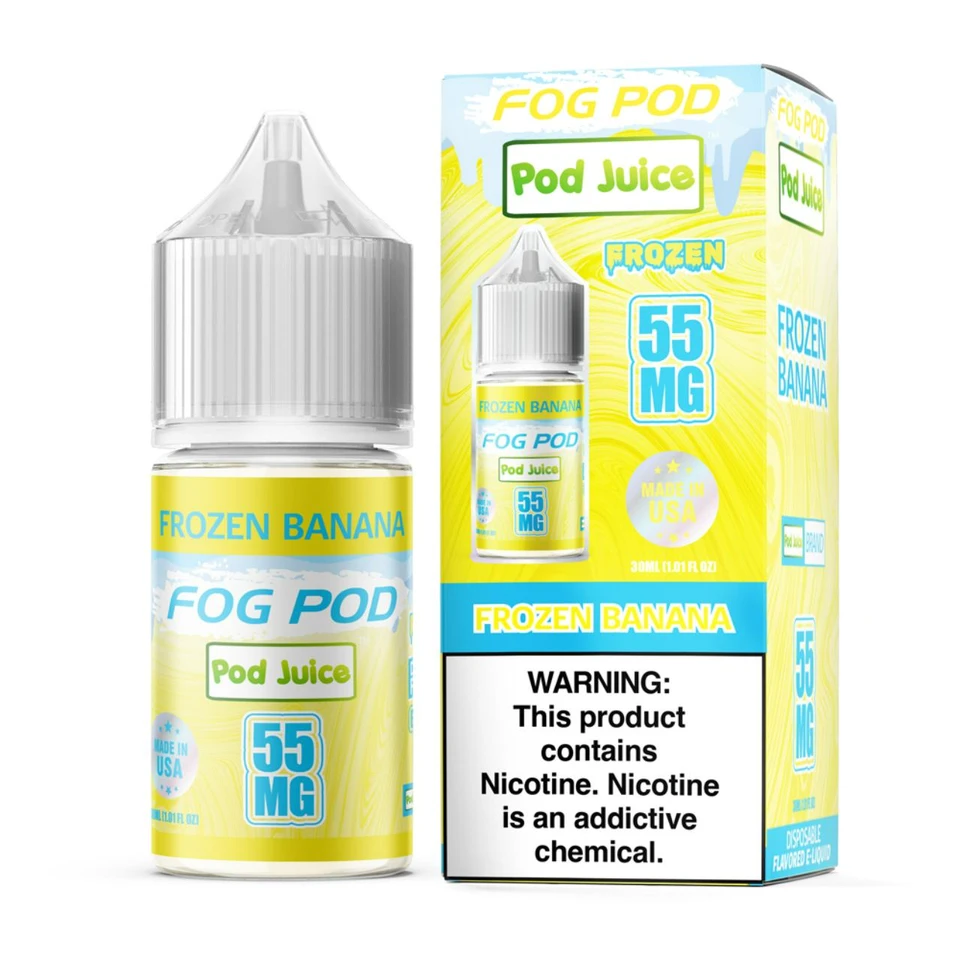 Fog Pod X Pod Juice Frozen Banana Salt 30ml E-Juice 55mg
