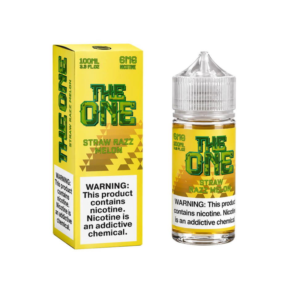 The One Straw Razz Melon 100ml E-Juice 6mg
