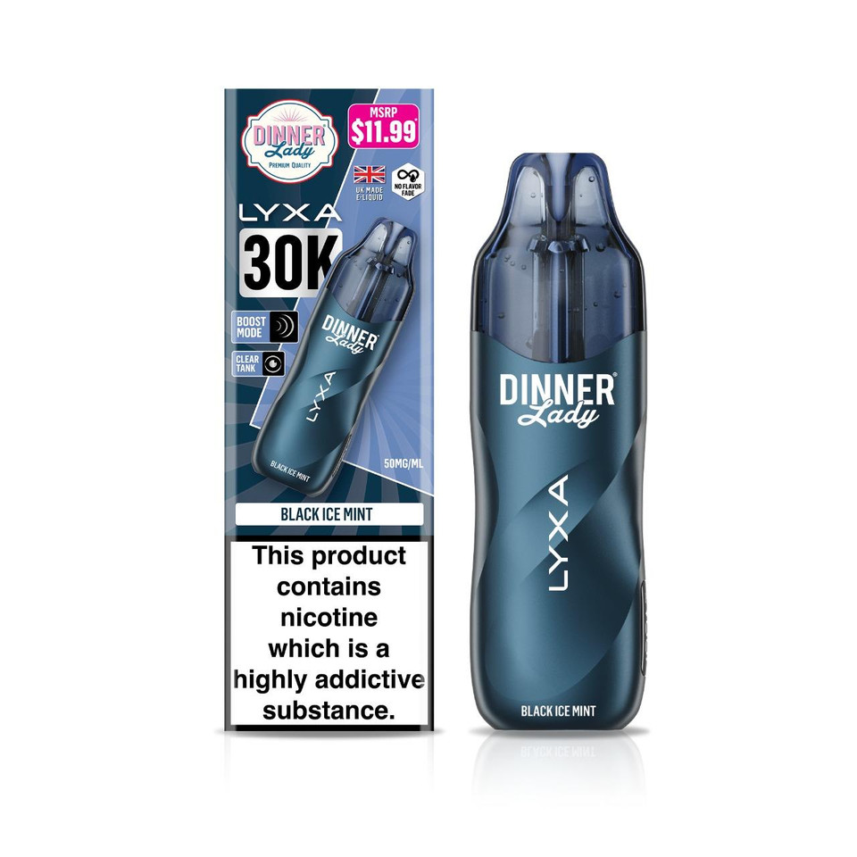 Dinner Lady LYXA 30K Puff Disposable Black Ice Mint