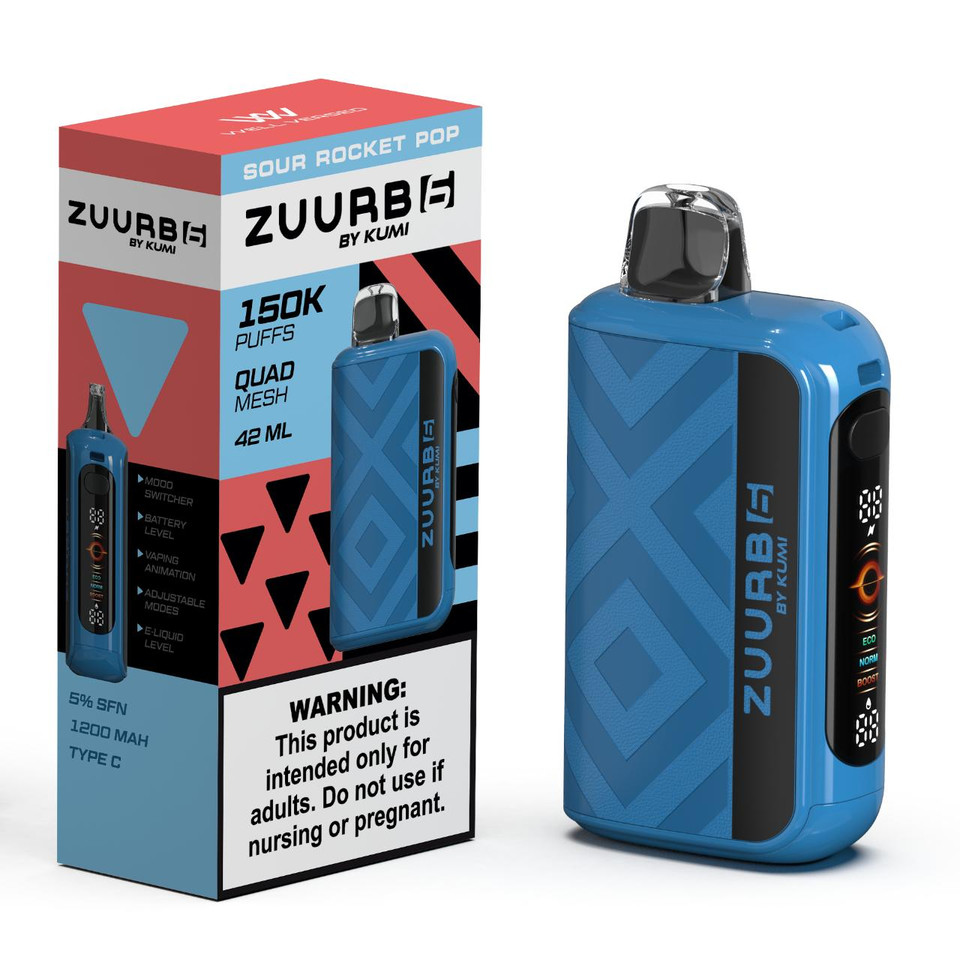 Zuurb 6 by KUMI 150K Puff Disposable SOUR ROCKET POP