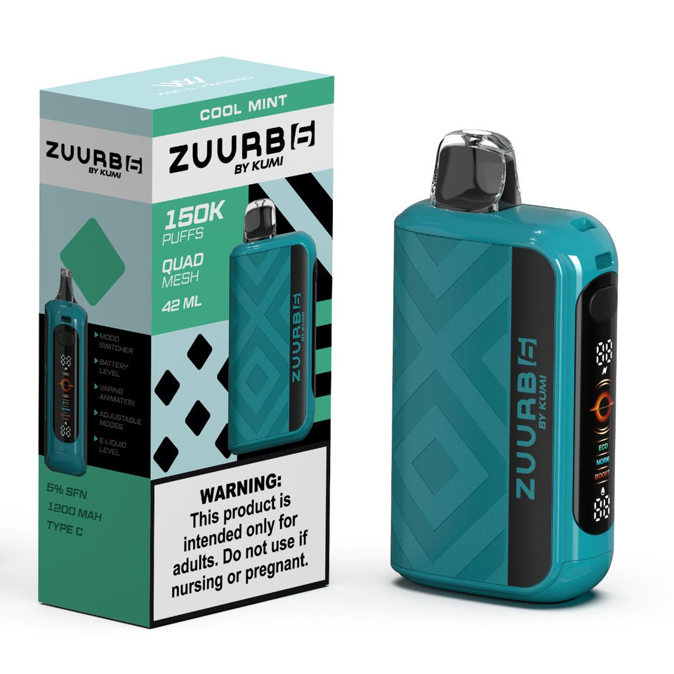 Zuurb 6 by KUMI 150K Puff Disposable COOL MINT