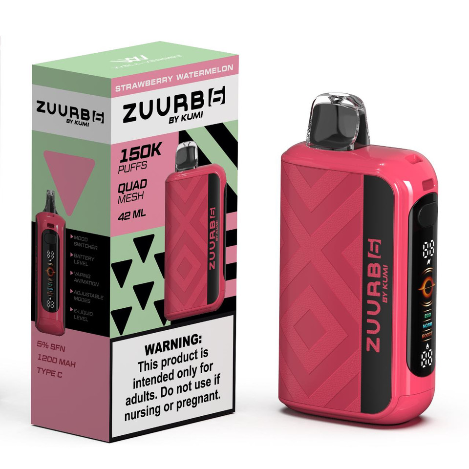 Zuurb 6 by KUMI 150K Puff Disposable STRAWBERRY WATERMELON