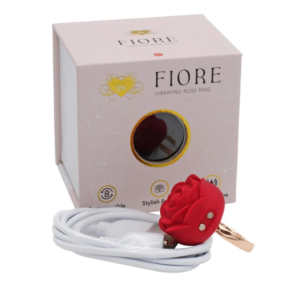 The Pleasure Company Fiore Rose Ring Red