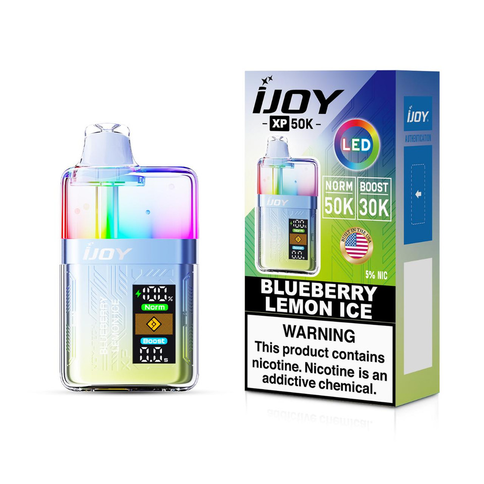 IJoy XP50000 LED Edition Puff 5% Disposable Blueberry Lemon Ice