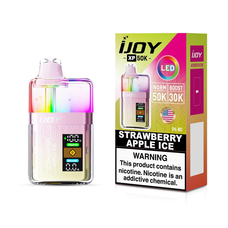 IJoy XP50000 LED Edition Puff 5% Disposable Strawberry Apple Ice
