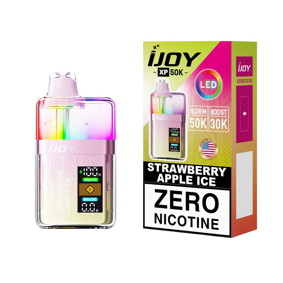 IJoy XP50000 LED Edition Puff 0MG Disposable Strawberry Apple Ice