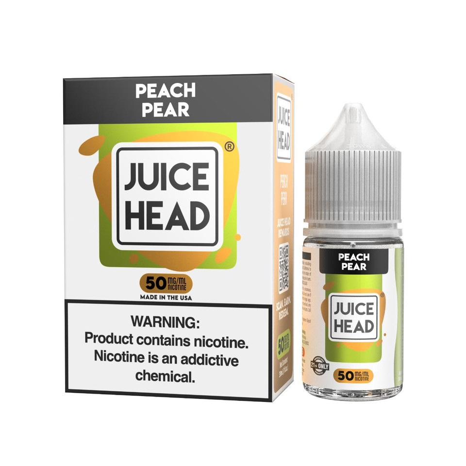 Juice Head Peach Pear Salts 30ml E-Juice 50mg
