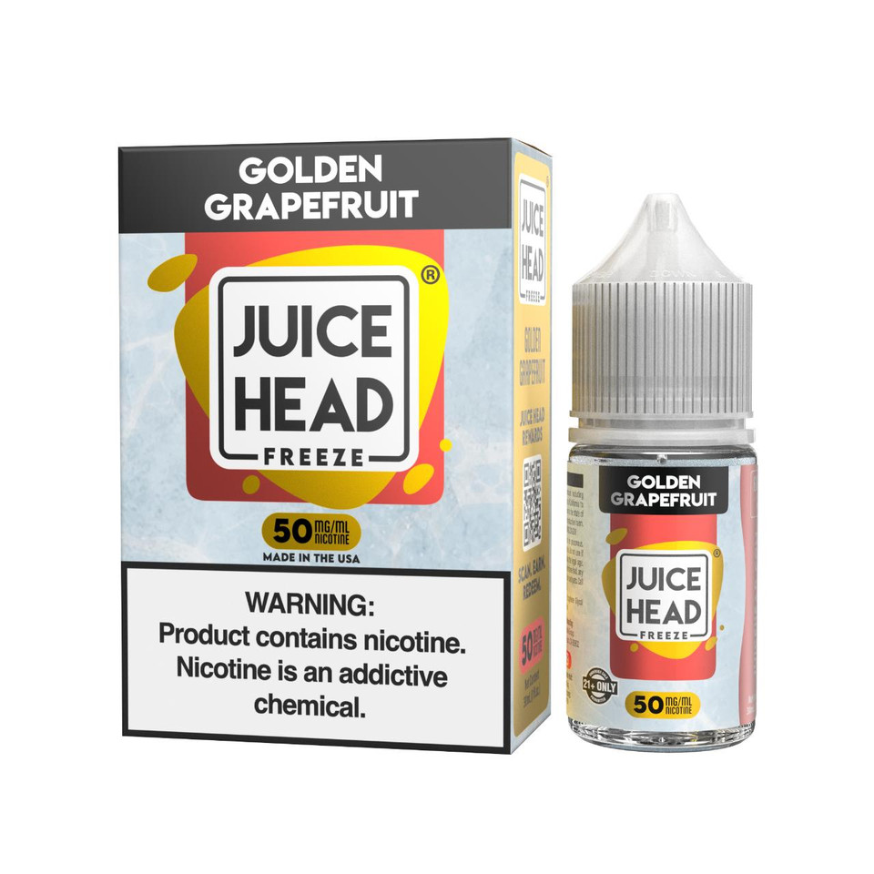 Juice Head Golden Grapefruit Freeze Salts 30ml E-Juice 50mg