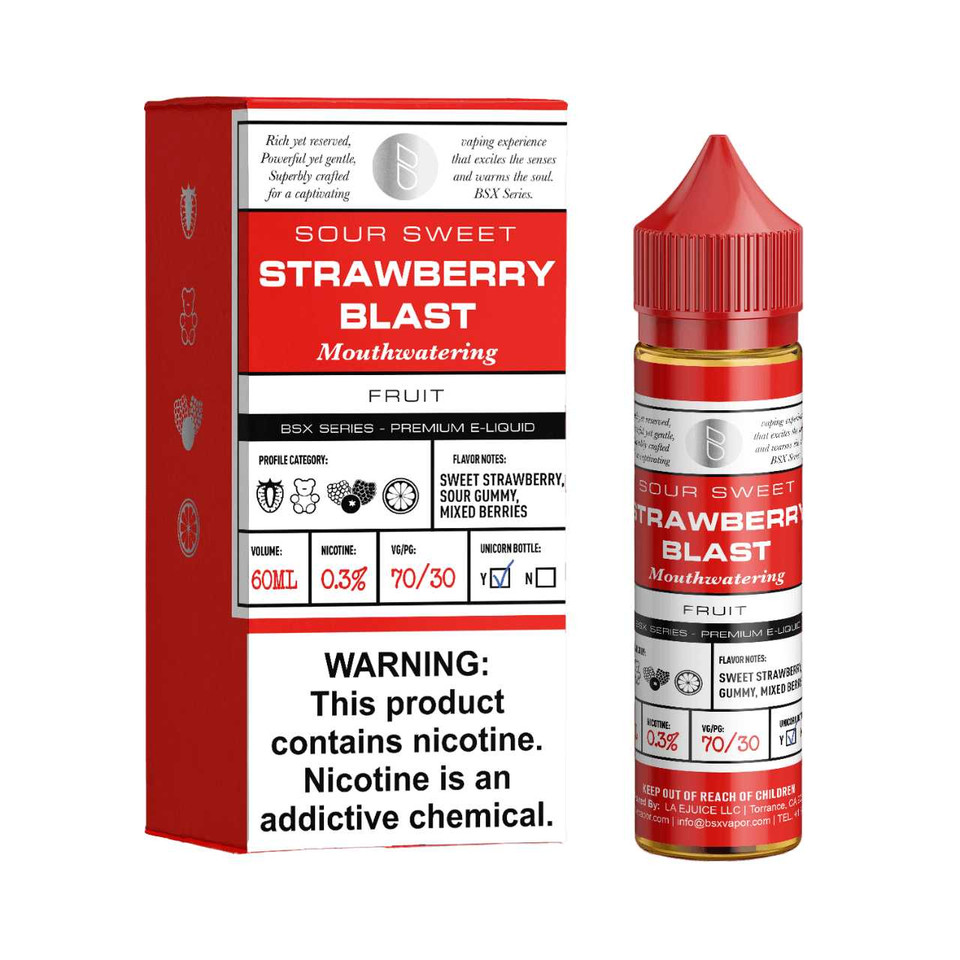 BSX Strawberry Blast 60ml E-Juice BSX Strawberry Blast 60ml E-Juice
