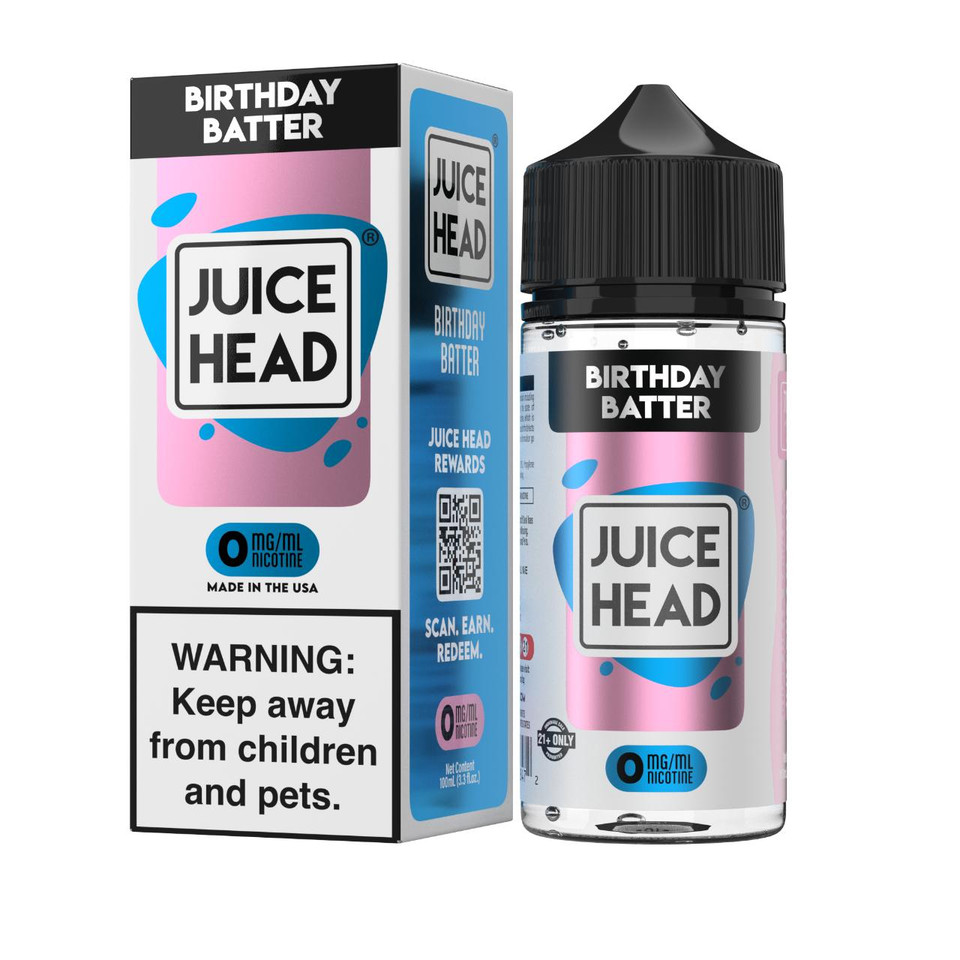 Juice Head Desserts Birthday Batter 100ml E-Juice 0mg