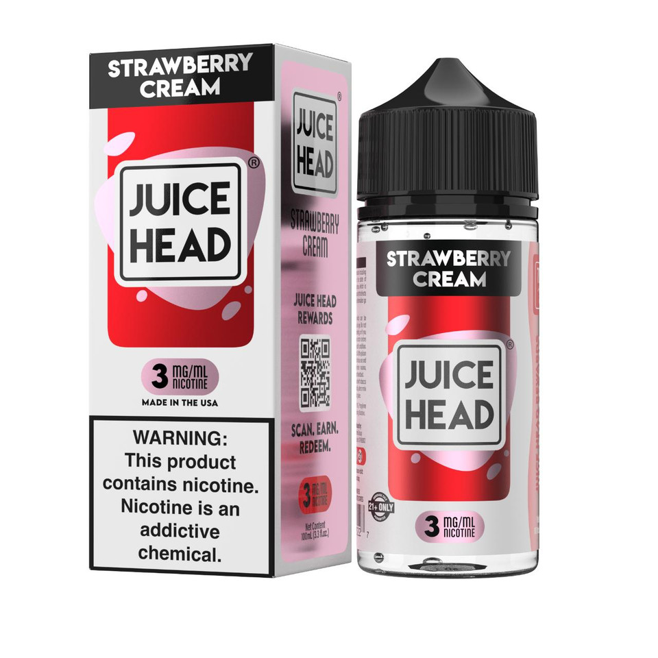 Juice Head Desserts Strawberry Cream 100ml E-Juice 3mg