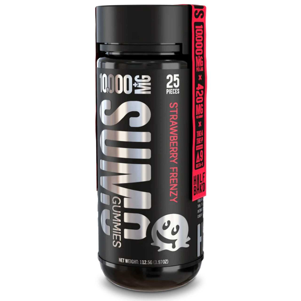 Half Bak'd Sumo Blend THC-A Gummies - 10000MG Strawberry Frenzy