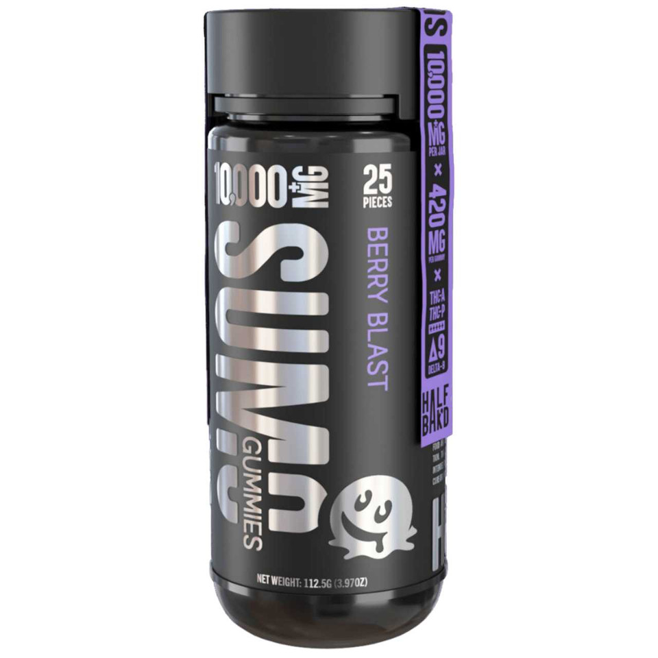 Half Bak'd Sumo Blend THC-A Gummies - 10000MG Berry Blast
