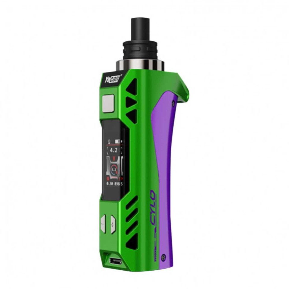Yocan Cylo Portable Wax Pen Green Purple