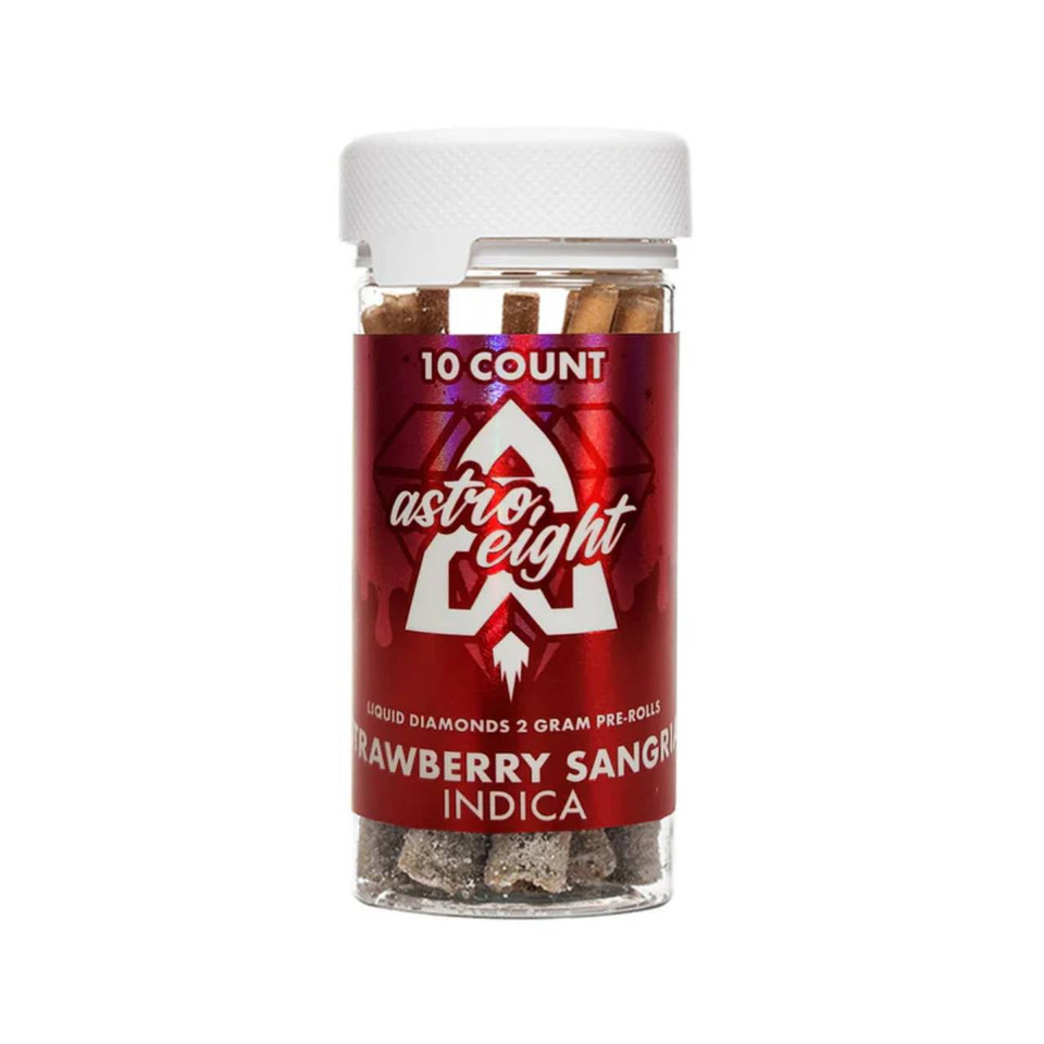 Astro Eight THC-A Liquid Diamonds Pre-Roll - 10PK Strawberry Sangria