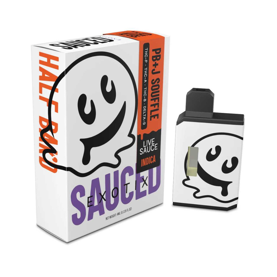 Half Bak'd Sauce'D Exotix THC-P Disposable - 4G PB&J Souffle