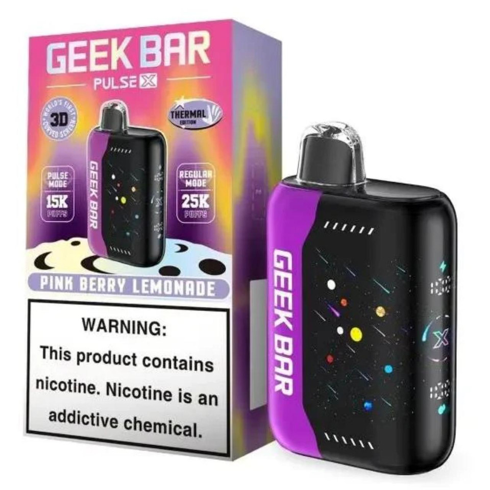 Geek Vape Pulse X 25000 Puff Disposable Pink Berry Lemonade - Thermal Edition.
