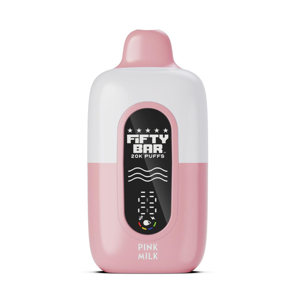 Hidden Hills x Fifty Bar 20000 Puff Disposable Pink Milk