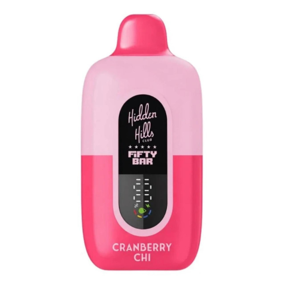 Hidden Hills x Fifty Bar 20000 Puff Disposable Cranberry Chi