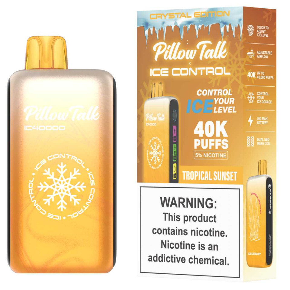 Pillow Talk Ice Control IC40000 Puff Disposable Crystal Edition - Tropical Sunset