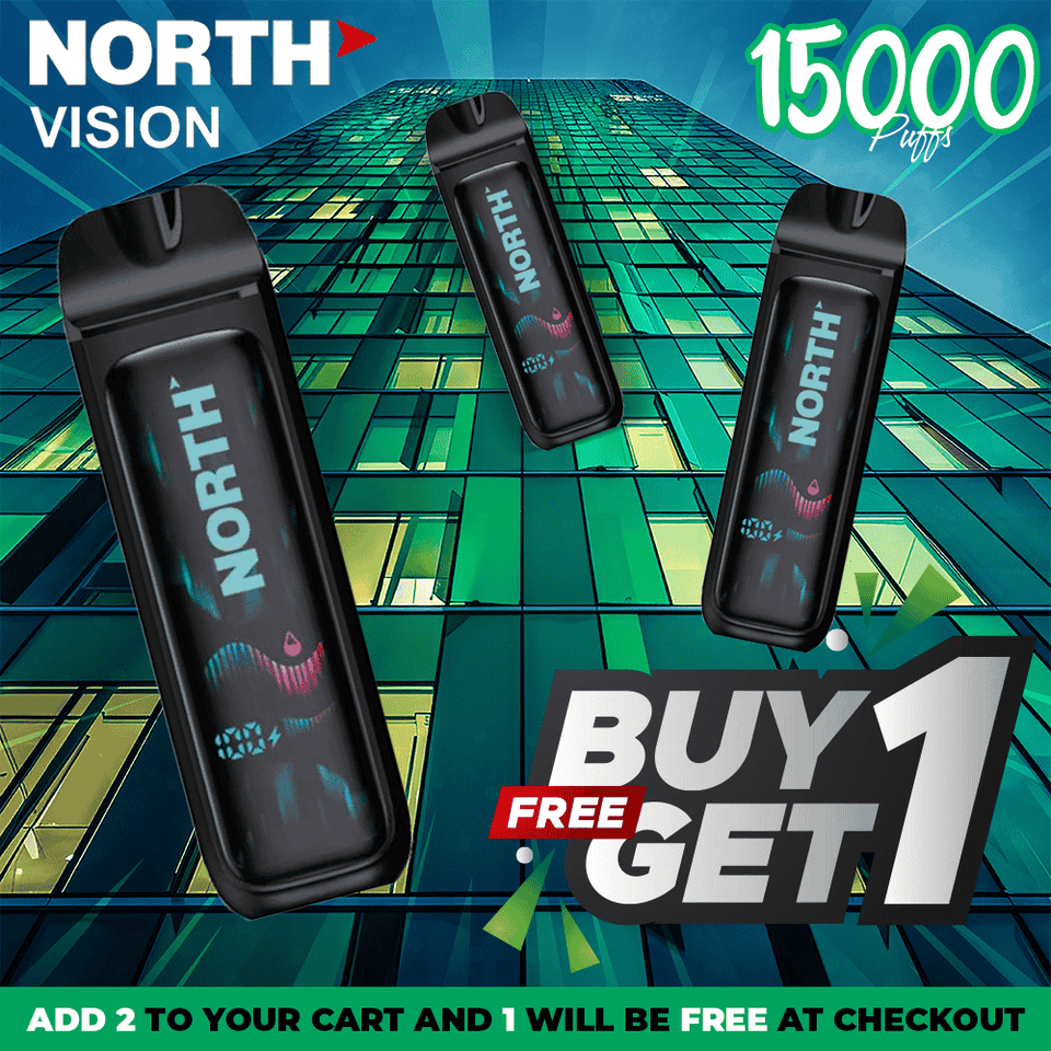 North Vision Disposable (15000 Puffs) - Buy 1 Get 1 Free