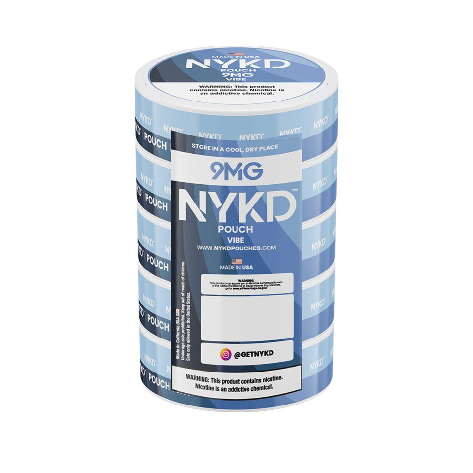 NYKD Nicotine Pouches - 5PK Vibe - 9MG
