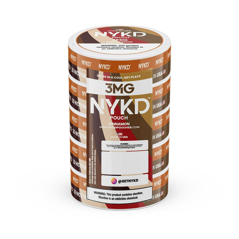 NYKD Nicotine Pouches - 5PK Cinnamon - 3MG