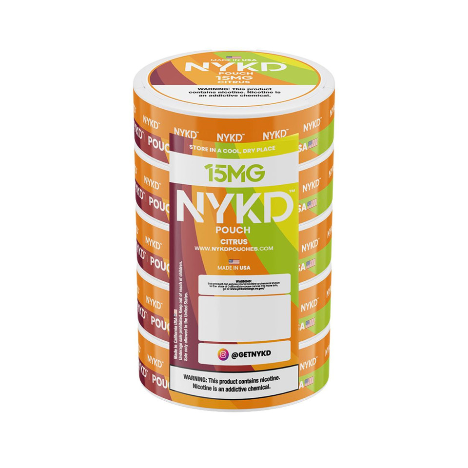 NYKD Nicotine Pouches - 5PK Citrus - 15MG
