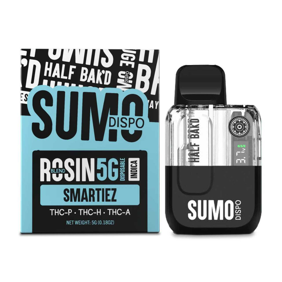 Half Bak'd Sumo Rosin Blend THC-P THC-H THC-A Disposable - 5G Smatiez