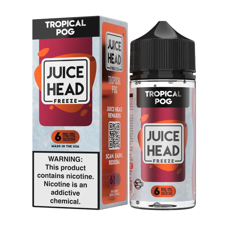 Juice Head Tropical Passionfruit Orange Guava Freeze 100ml E-Juice 6mg