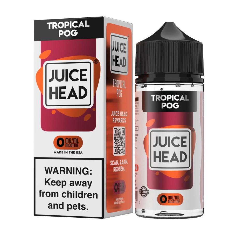 Juice Head Tropical Passionfruit Orange Guava 100ml E-Juice 0mg