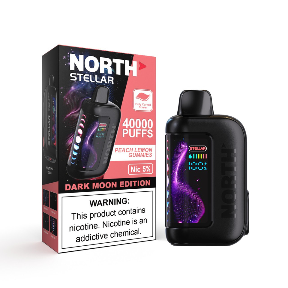 North Stellar Dark Moon Edition 40K Disposable Peach Lemon Gummies