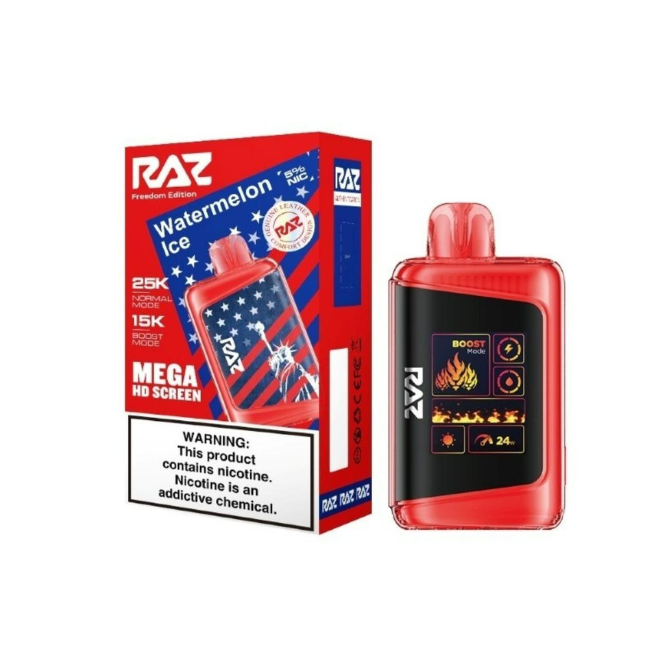 Geek Vape Raz LTX 25K Puff Disposable Watermelon Ice -Freedom Edition