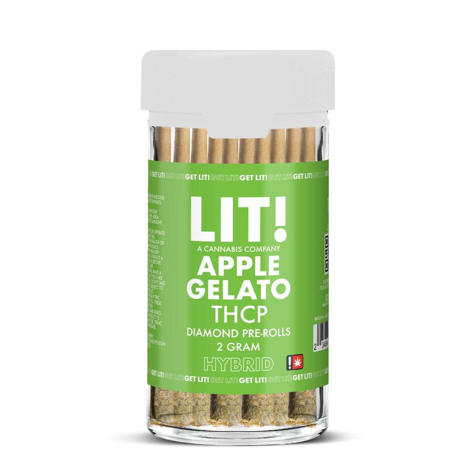 LIT THC-P Liquid Diamonds Pre Rolls - 10ct Apple Gelato