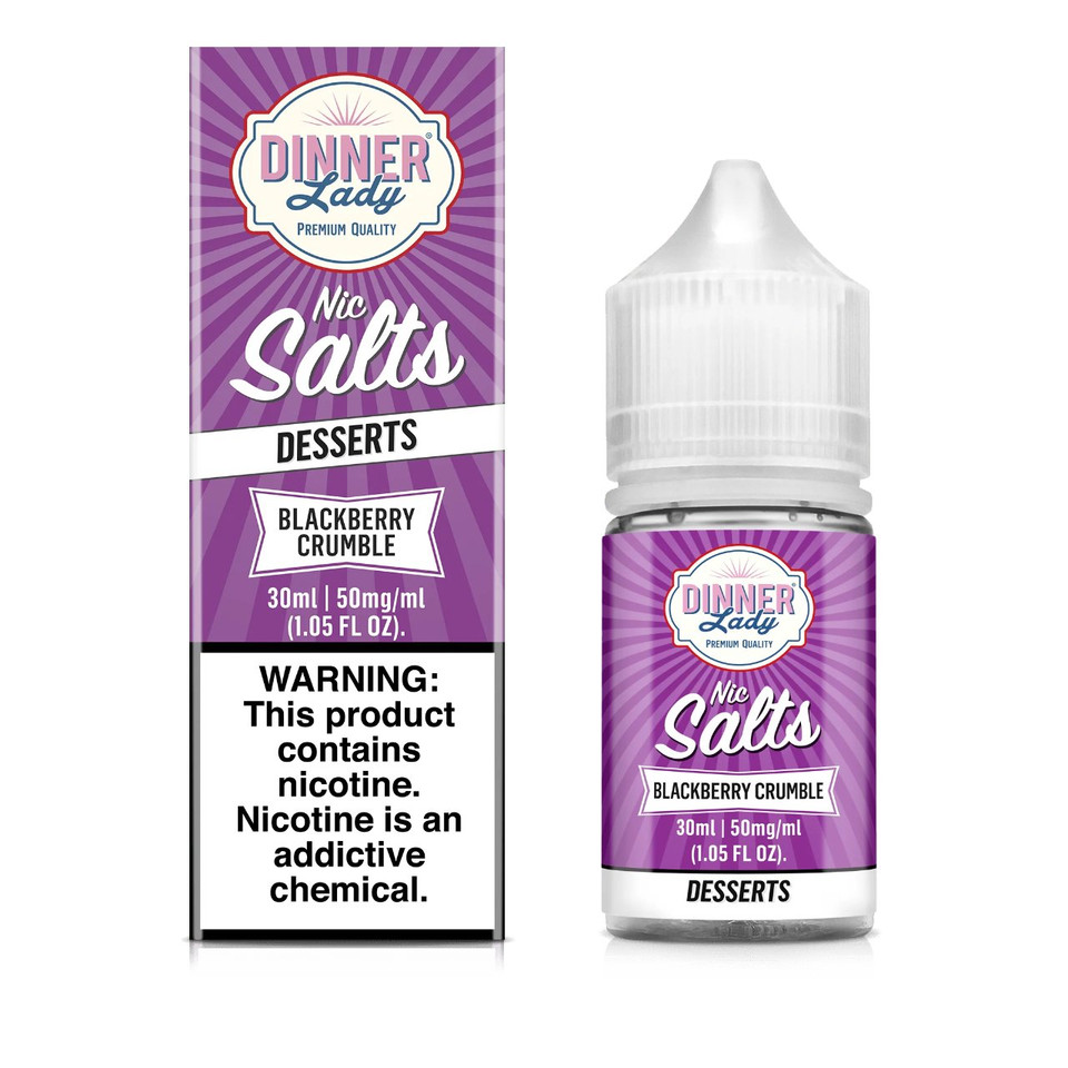 Dinner Lady Salts Blackberry Crumble 30ml E-Juice 50mg