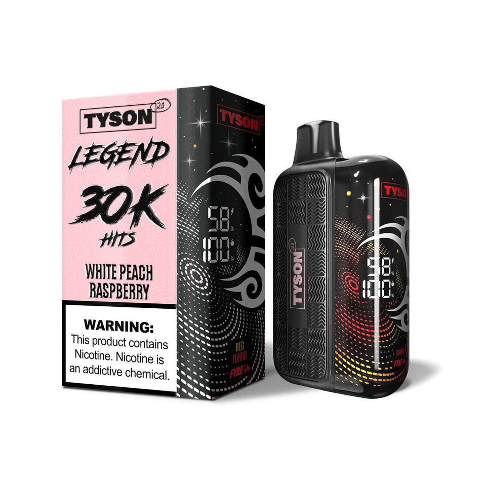 Tyson 2.0 Legend 30K Puff Disposable White Peach Raspberry